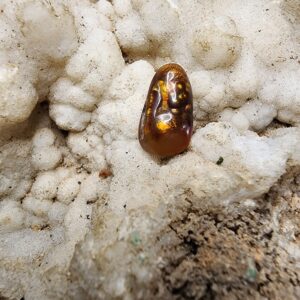 #317 — Fire Agate Cabochon, 4.3ct